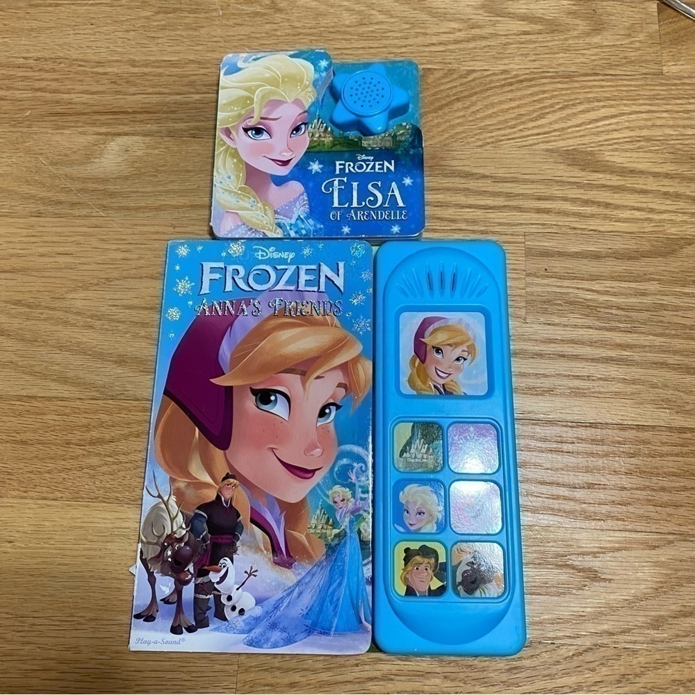 Disney Frozen Sound Book Bundle Elsa Anna Hardcover Kids Lot Button